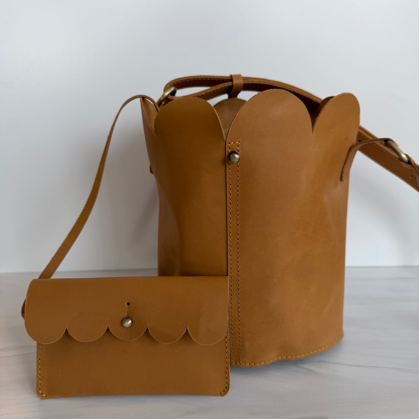 Scallop Bucket Bag