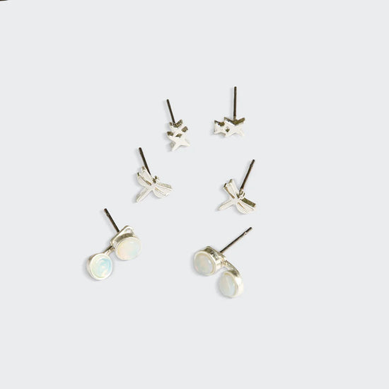 Stud Trio Ear Jacket Set