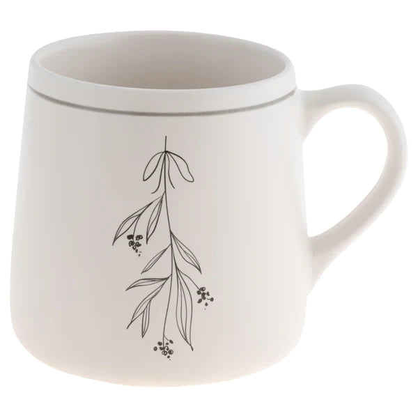 Winter White Mistletoe Mug