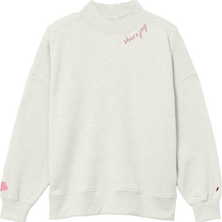 Share Joy Mock Neck Sweater