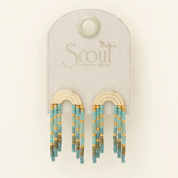 Chromacolor Miyuki Rainbow Fringe Earring