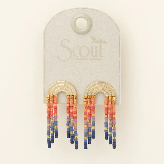 Chromacolor Miyuki Rainbow Fringe Earring