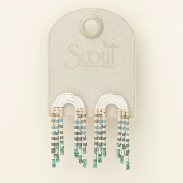 Chromacolor Miyuki Rainbow Fringe Earring