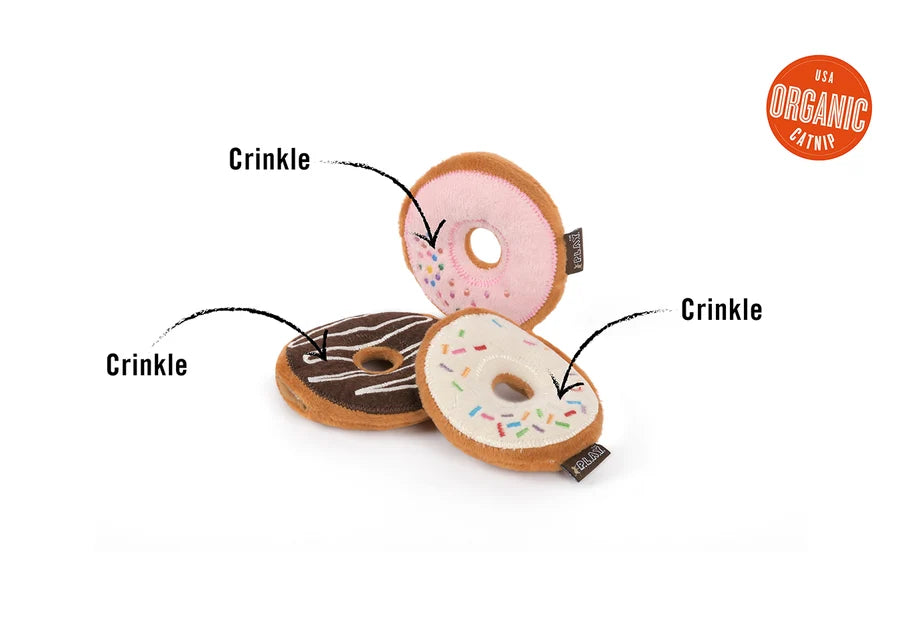 Kitty Kreme Doughnuts Cat Toys