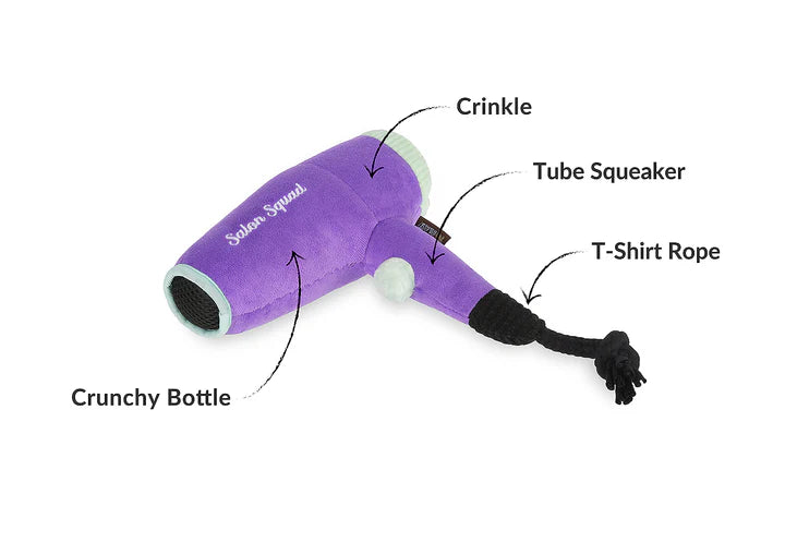 Hair Dryer Dog Toy