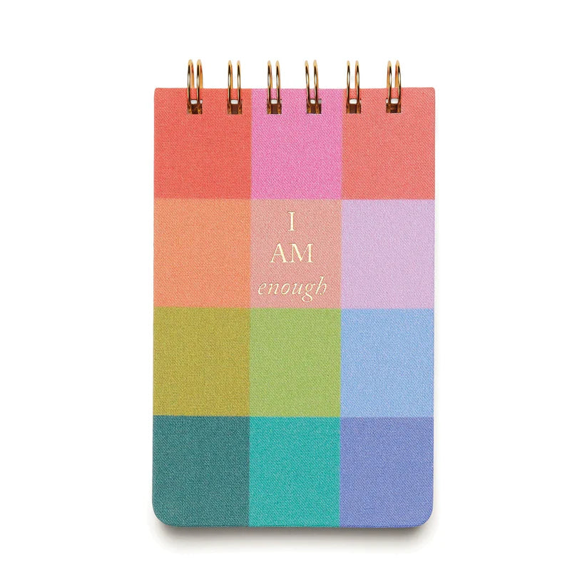 Rainbow Check Twin Wire Notepad