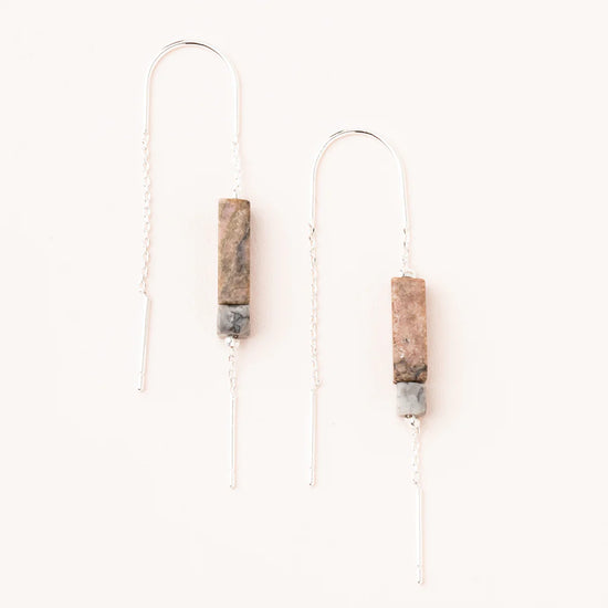 Stone Thread Earrings