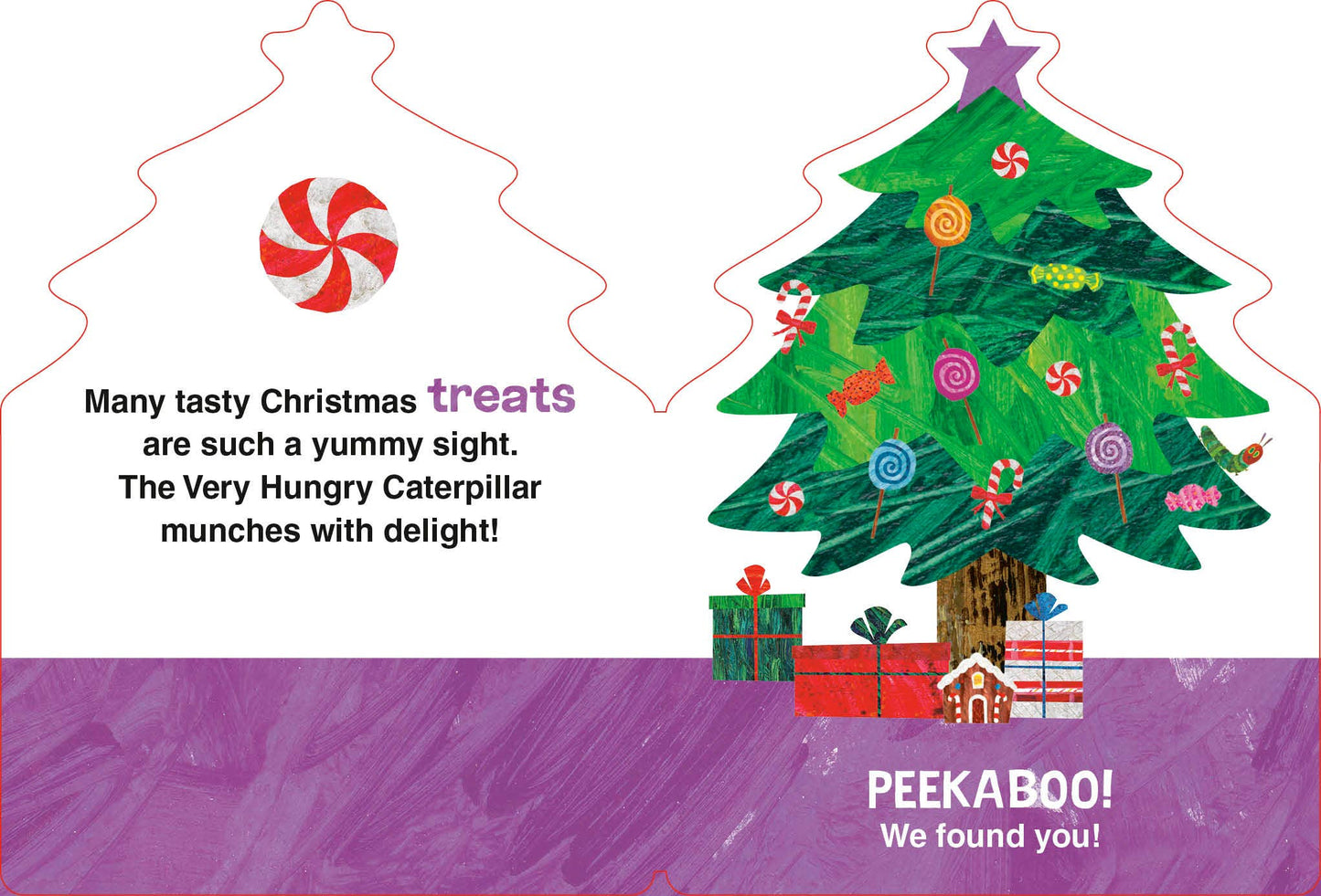 Very Hungry Caterpillar Peekaboo Christmas Book