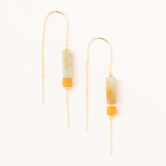 Stone Thread Earrings