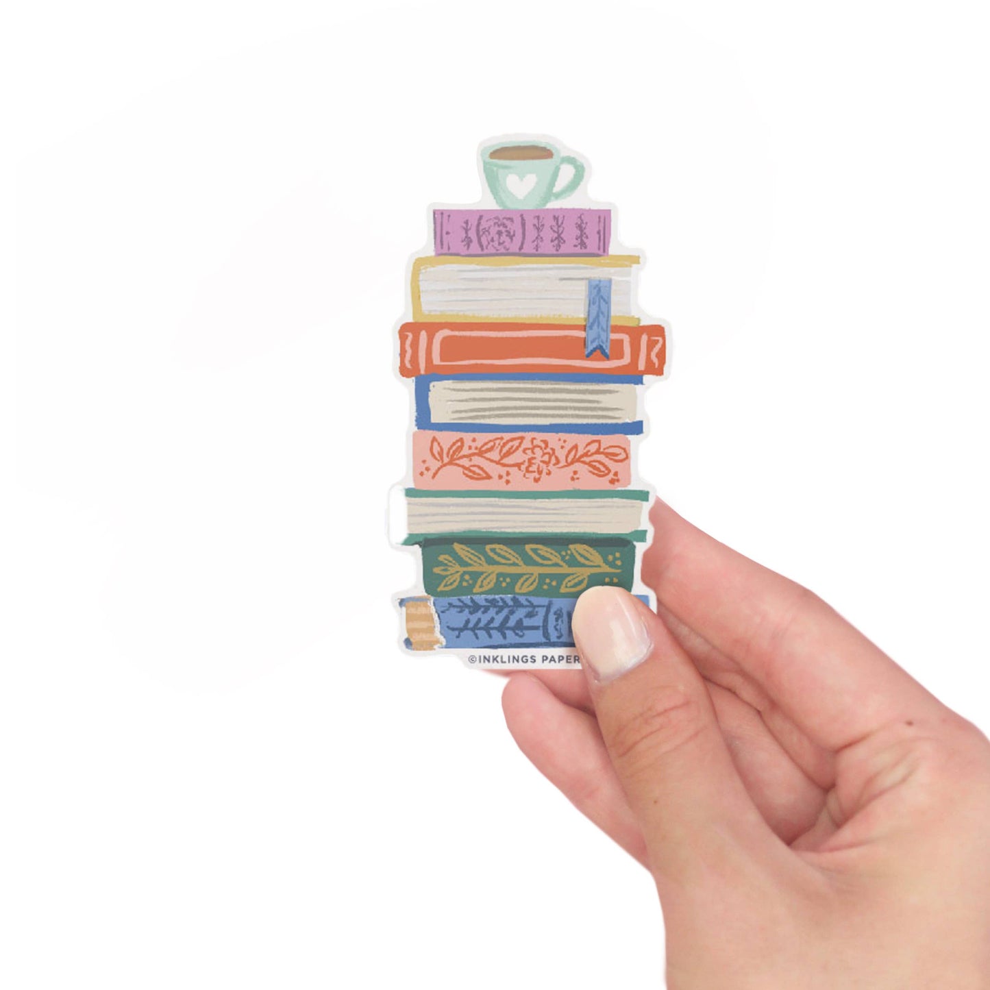 Book Stack Sticker