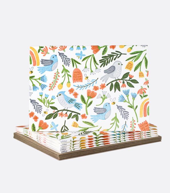 Bird Whimsy Boxed Cards