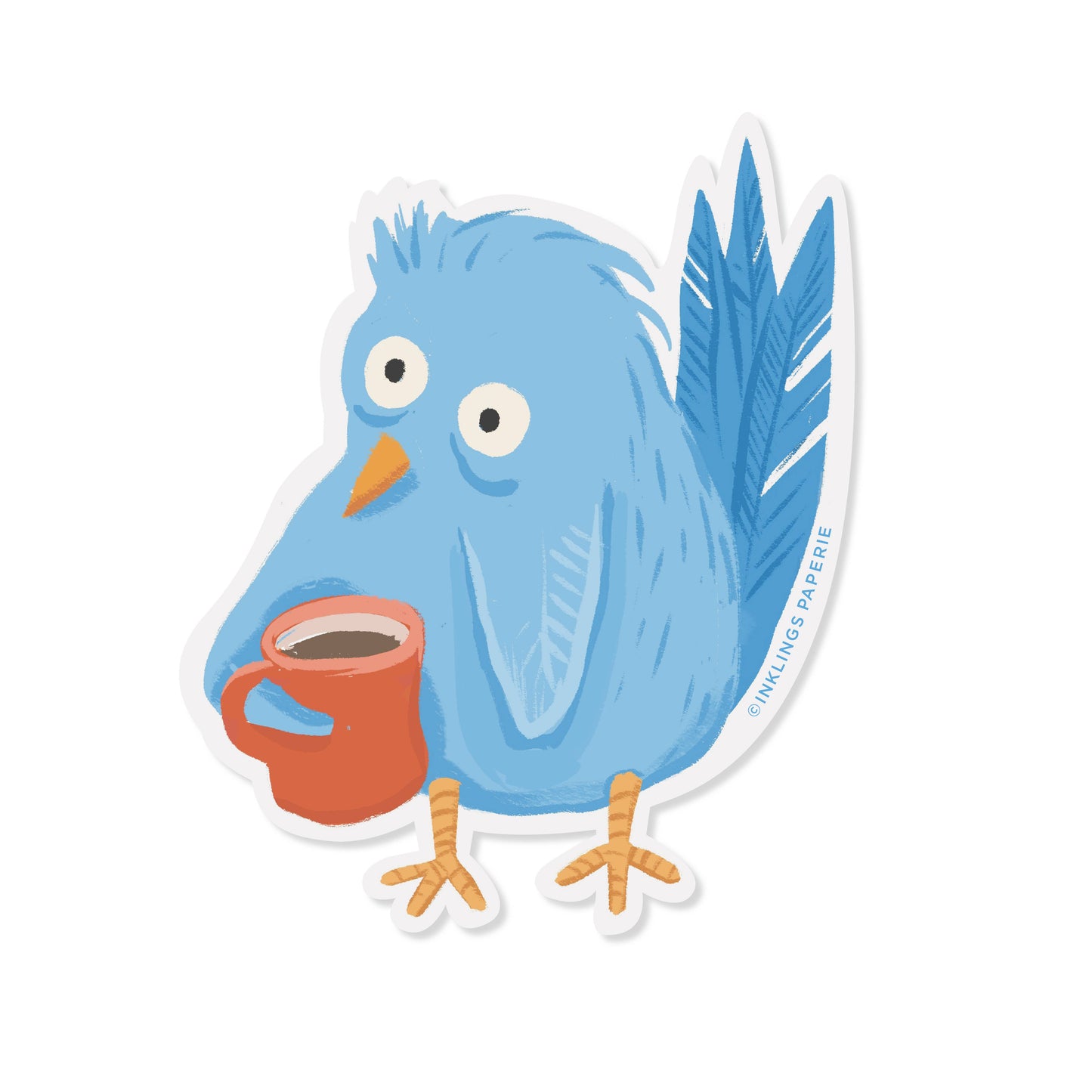 Tired Bird Sticker