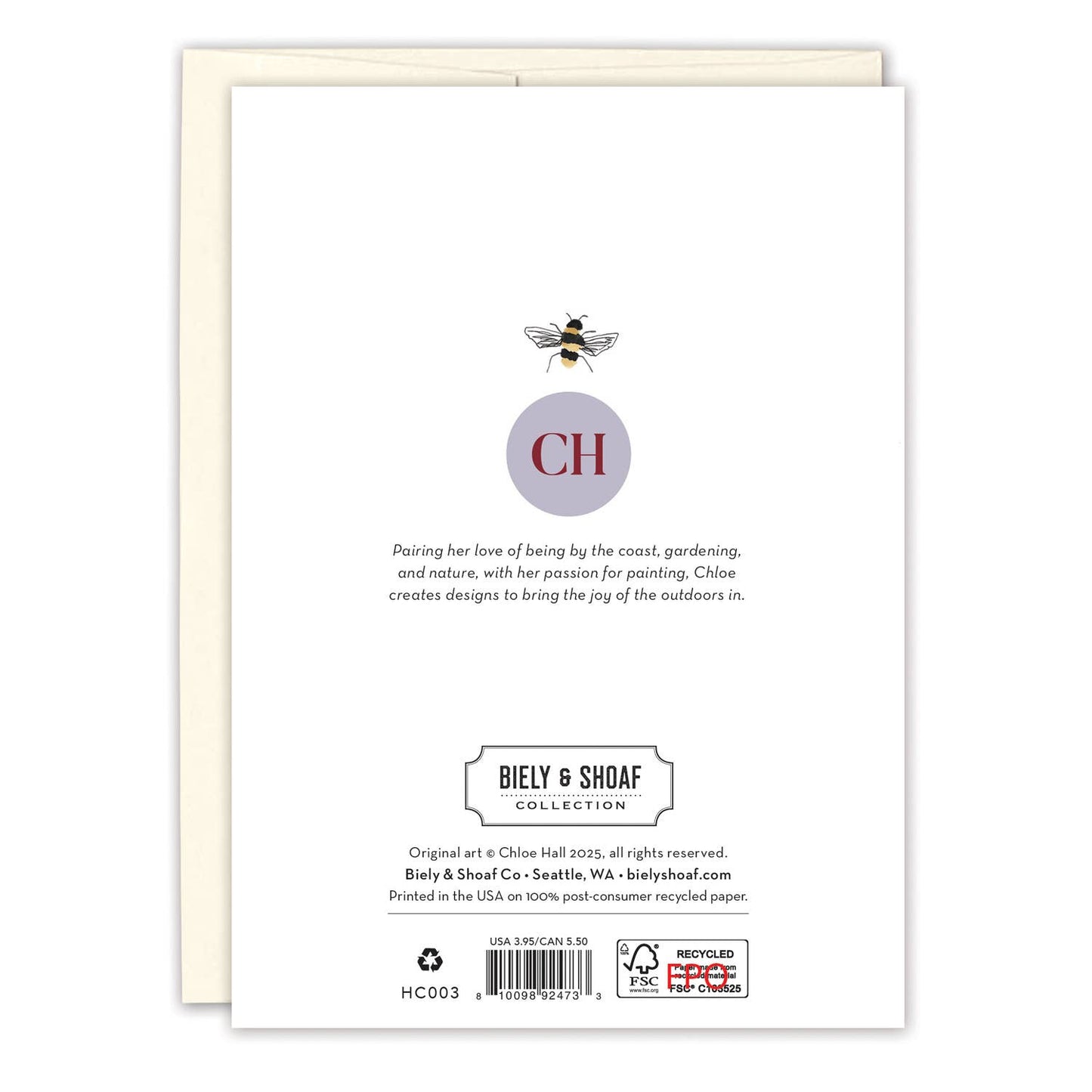 Bees and Blooms Birthday Card
