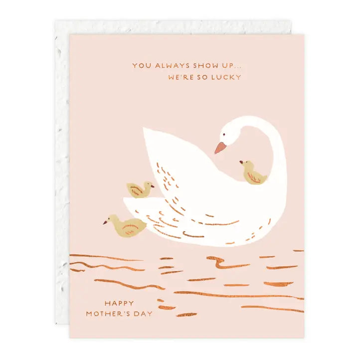 Swan Mother's Day Card