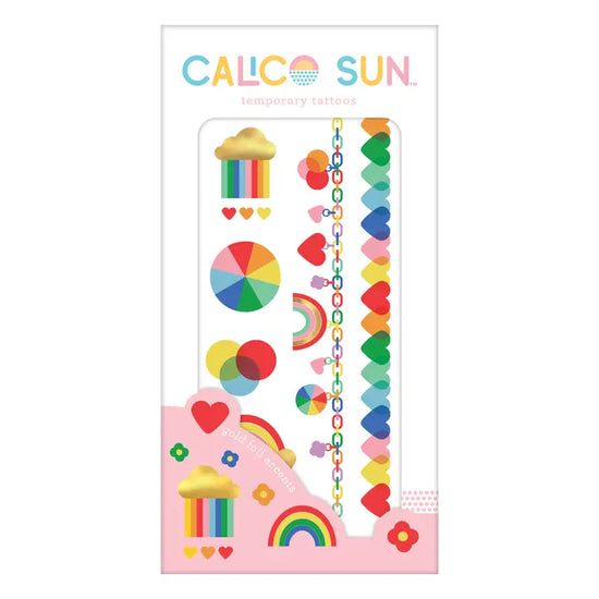 Calico Sun Temporary Tattoos - Violet