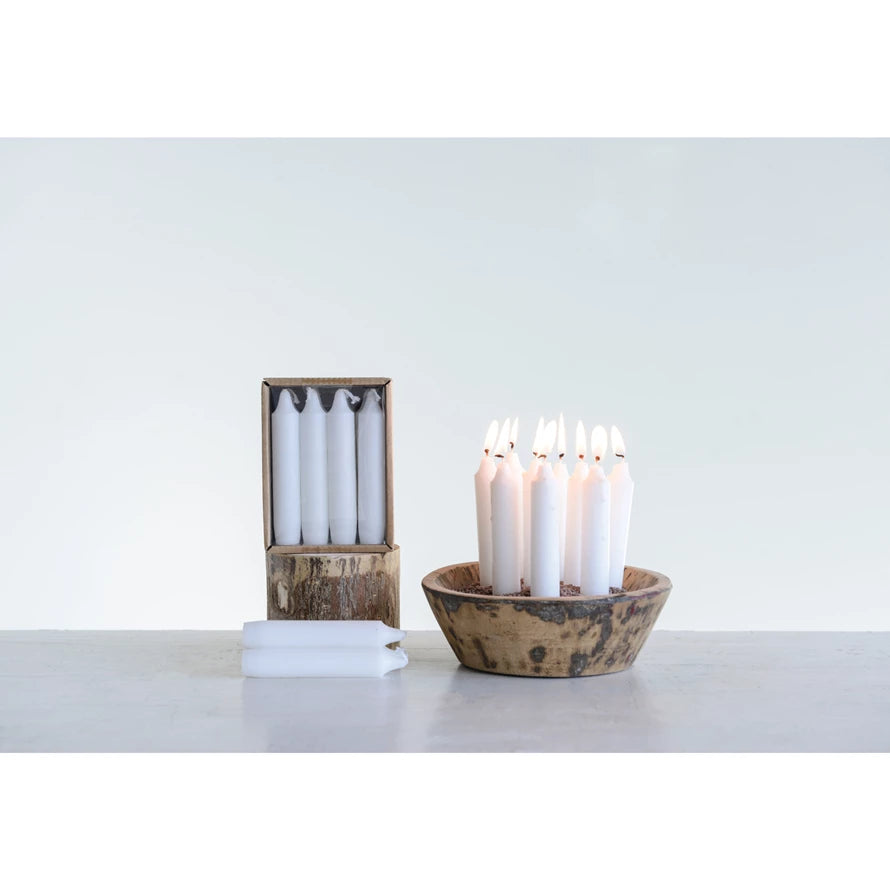 Unscented Short Taper Candles