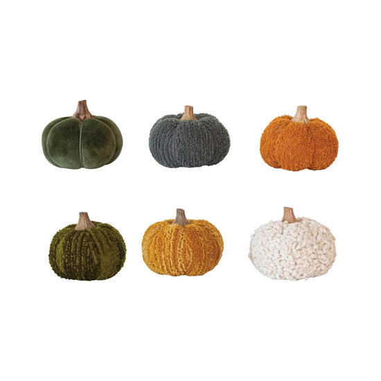 Decorative Pumpkin with Wood Stem