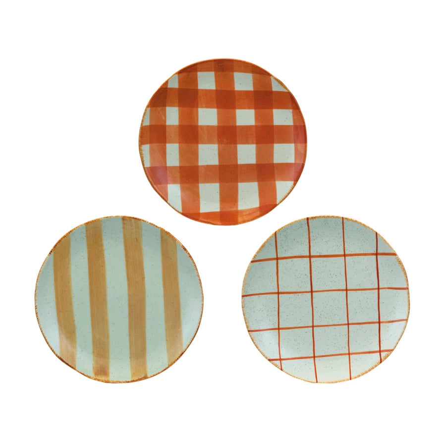 Fall Hand-Painted Stoneware Plate