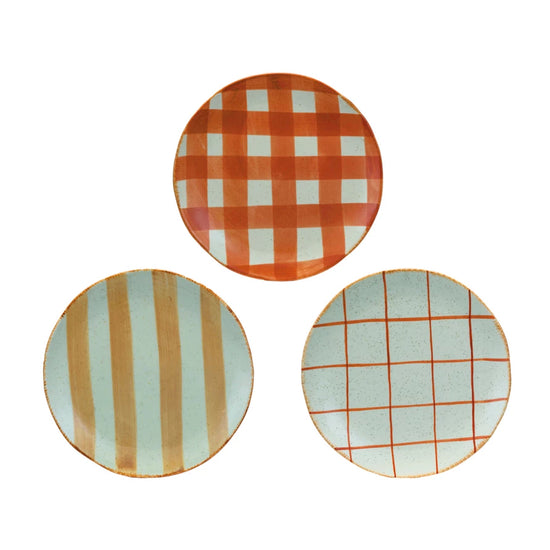 Fall Hand-Painted Stoneware Plate