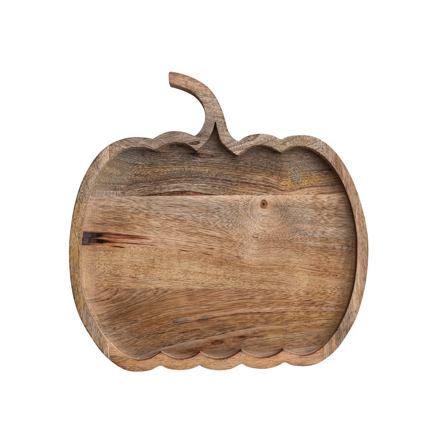 Mango Wood Pumpkin Shaped Tray