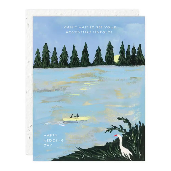 Adventure Unfold Wedding Day Card