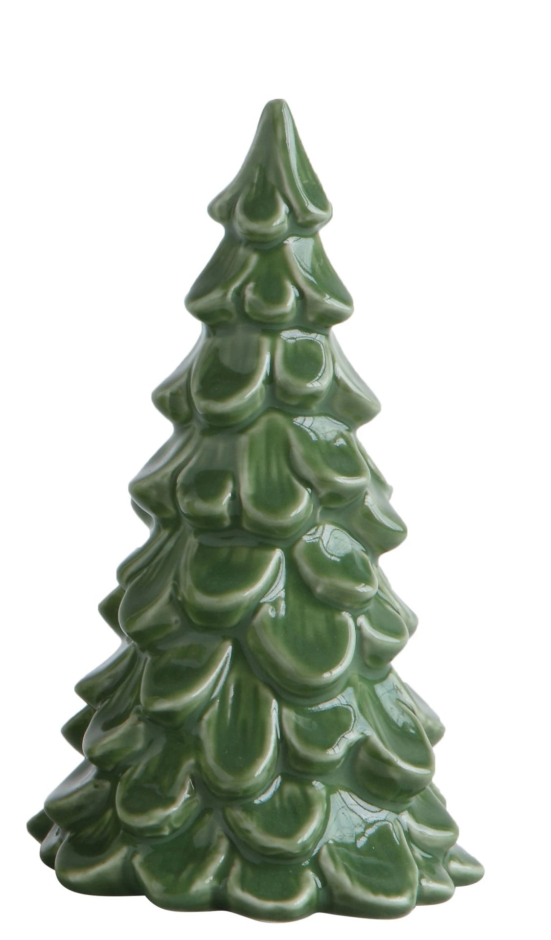 Table Top Green Glass Tree