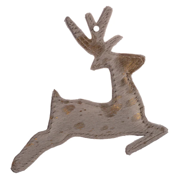 Load image into Gallery viewer, Leather Leaping Deer Ornaments

