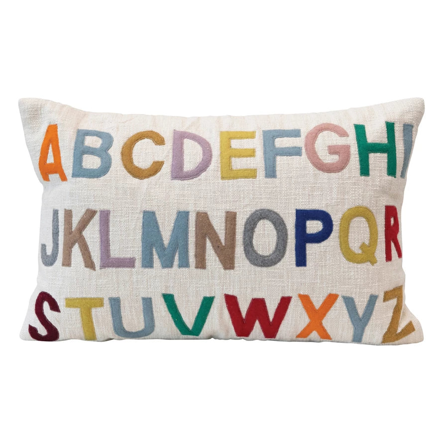 Alphabet Lumbar Pillow
