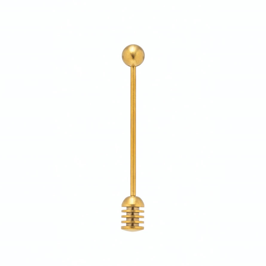 Load image into Gallery viewer, Gold Honey Dipper
