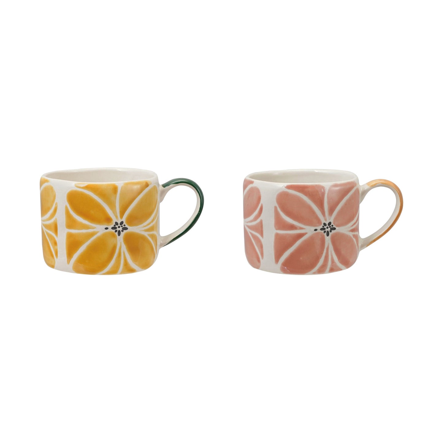 Floral Stoneware Mug