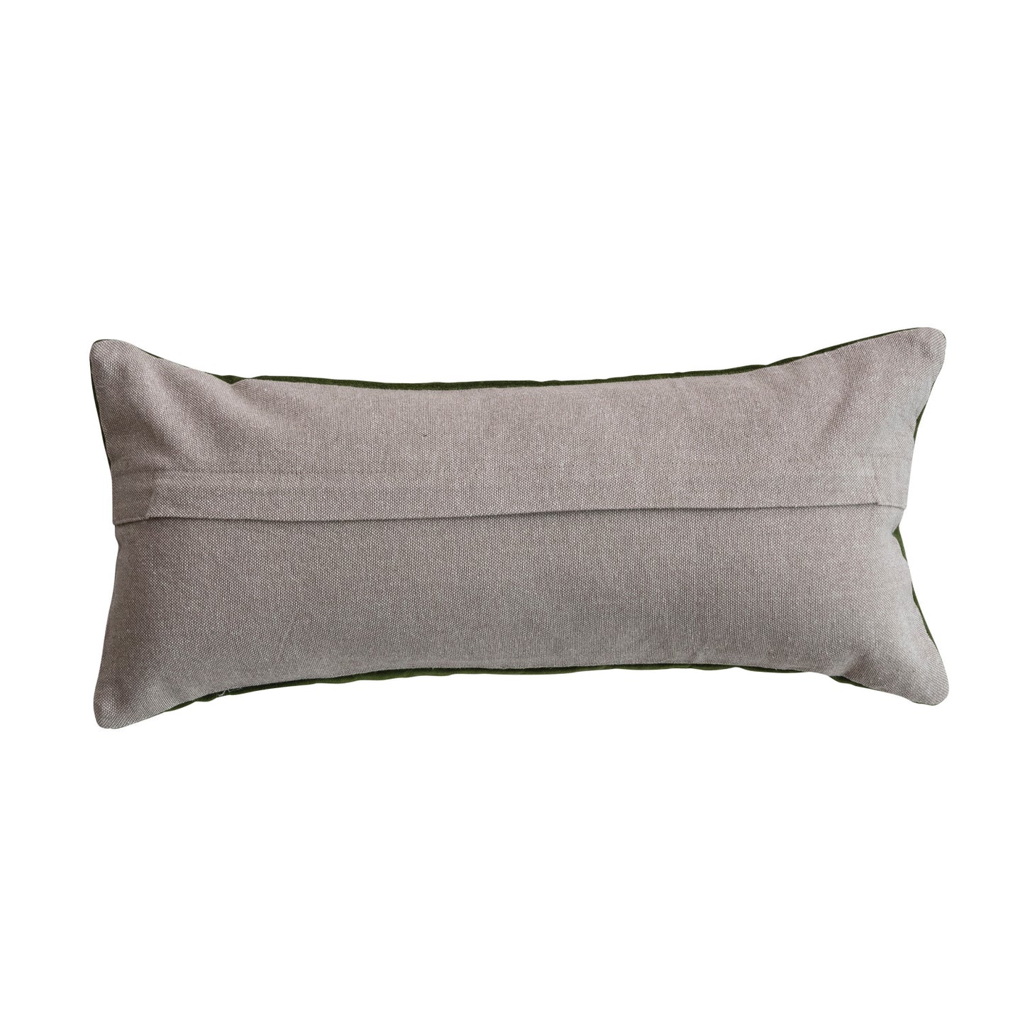 Velvet Butterfly Embroidered Lumbar Pillow