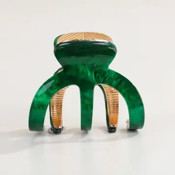 Jade Small Octopus Claw Clip