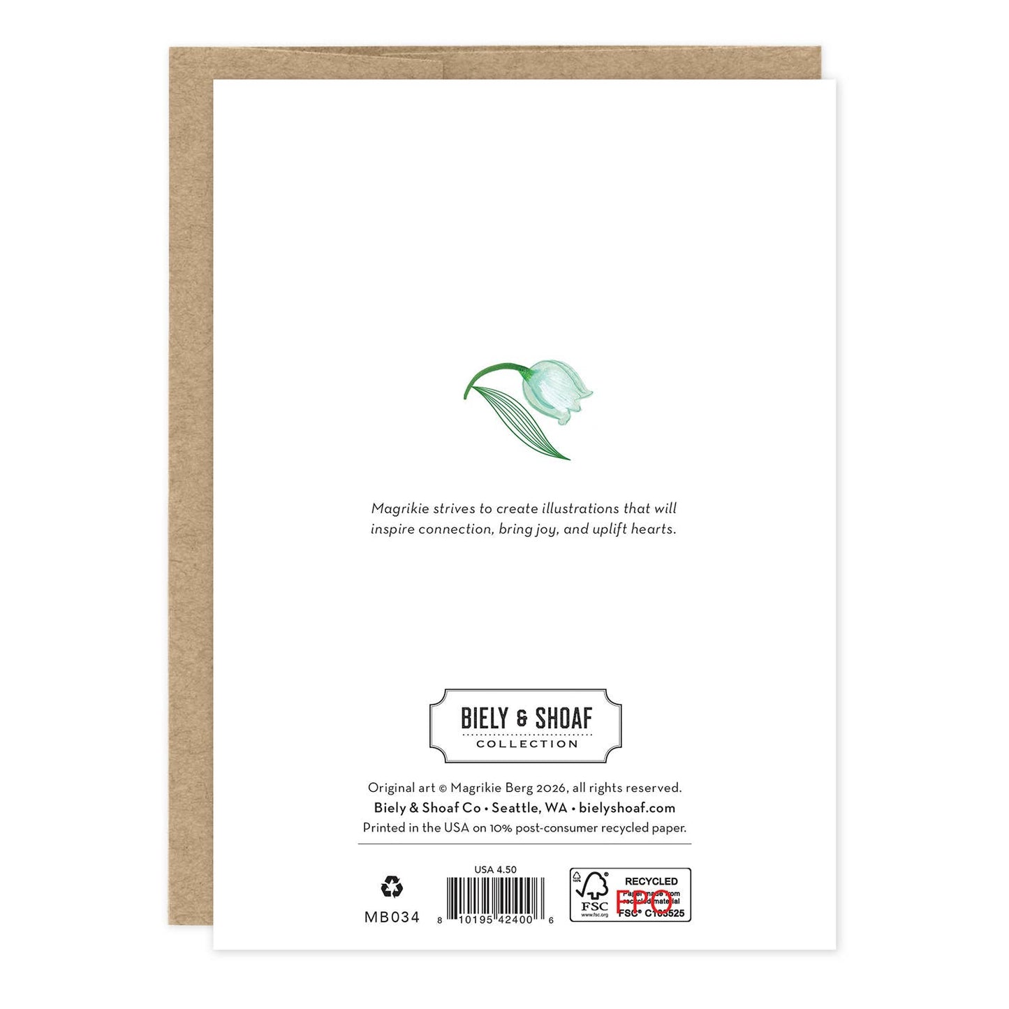 Lily of the Valley Sympathy Card