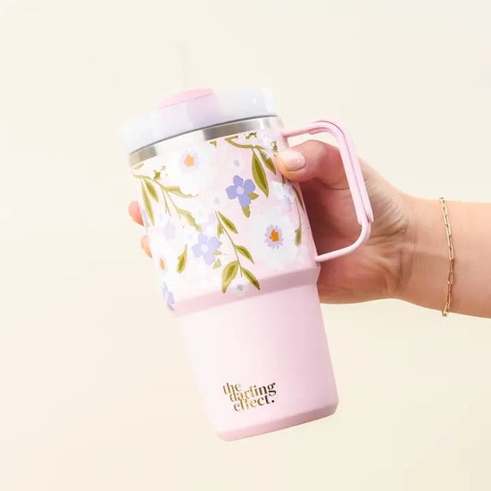 20 oz Mini On-The-Go-Floral Tumbler