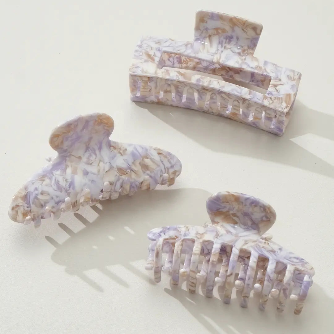 Lavender Honey Large Claw Clip