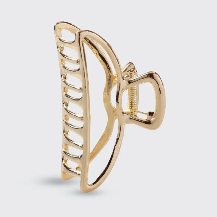 Open Shape Gold Claw Clip