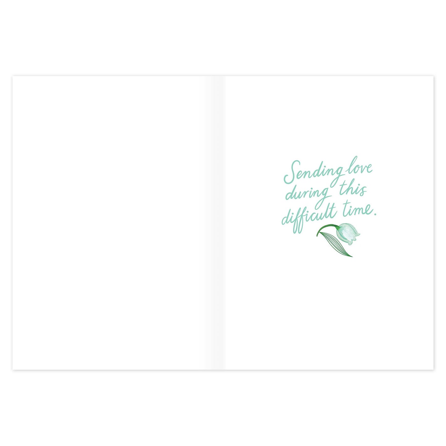 Lily of the Valley Sympathy Card