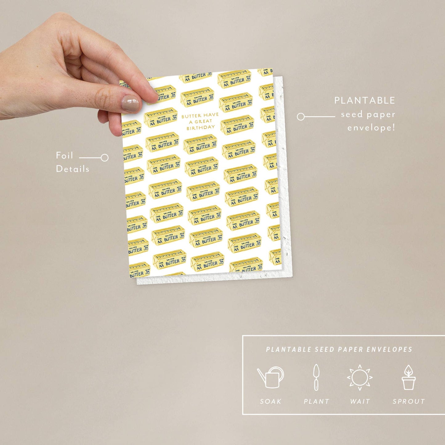 Butter Birthday Card