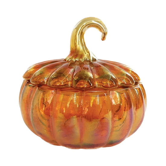 Glass Pumpkin Jar