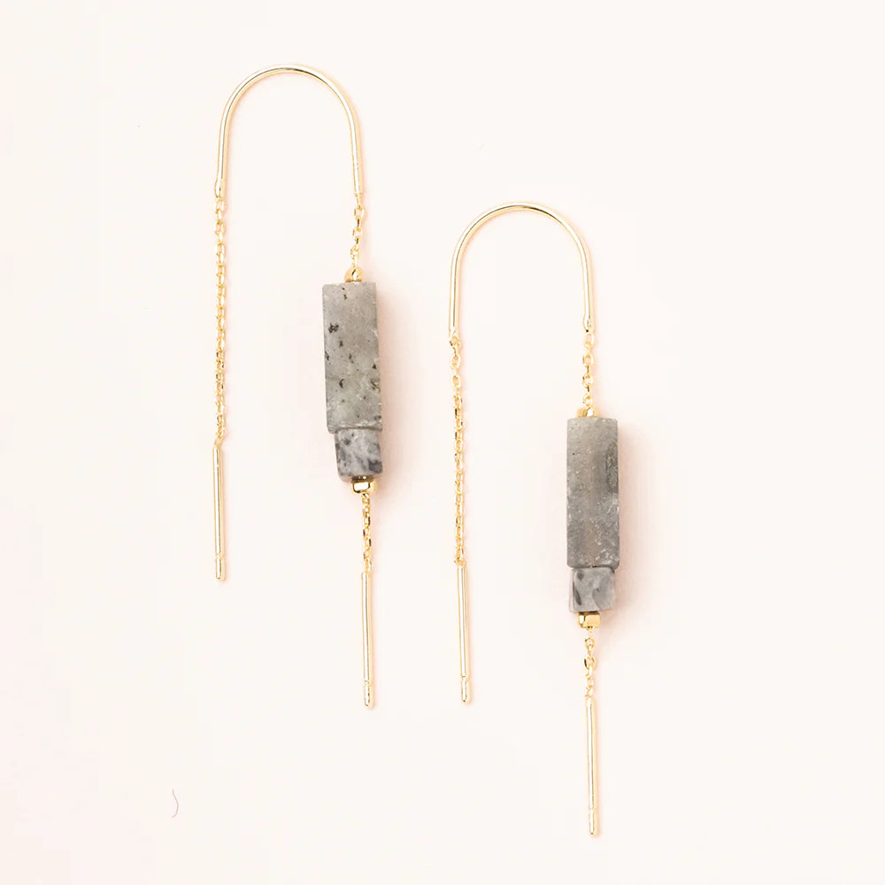 Stone Thread Earrings