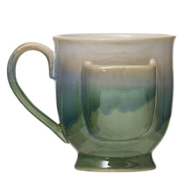 Stoneware Mug with Tea Bag Holder