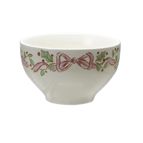Stoneware Bowl with Bows