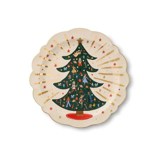 Nutcracker Round Porcelain Serving Platter