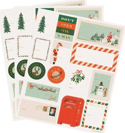 Santa's Workshop Stickers and Labels