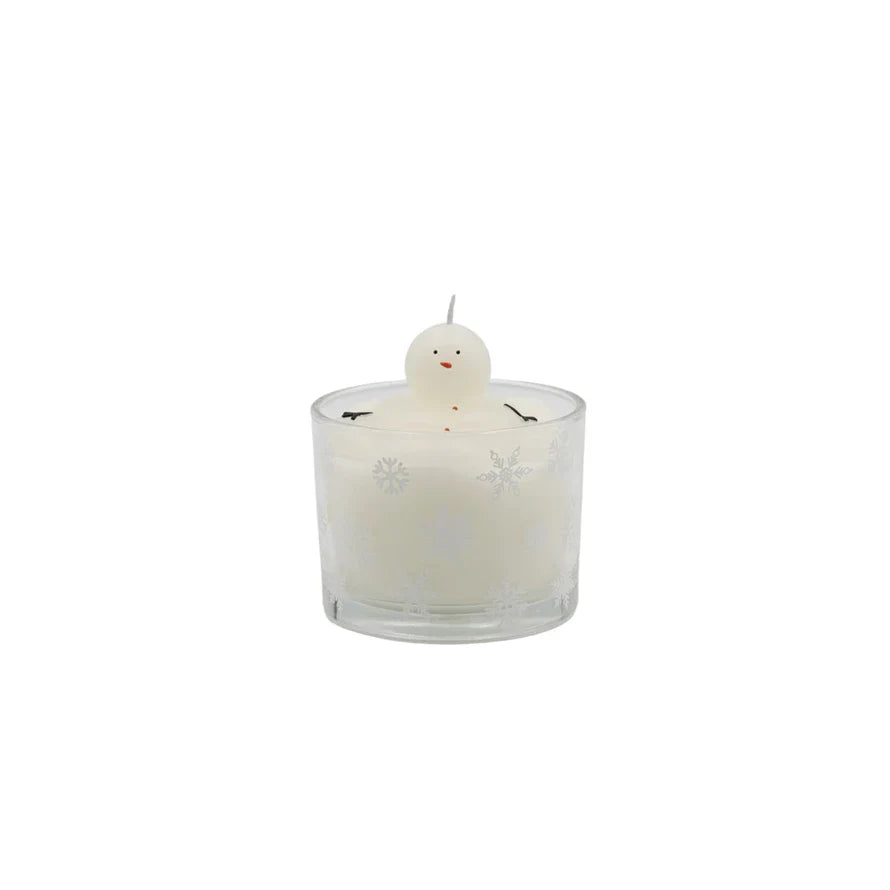 Snowman Candle