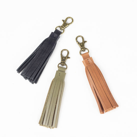 Leather Tassel Charm
