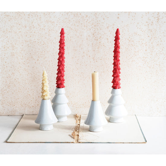 Tree Taper Candle Holder Set