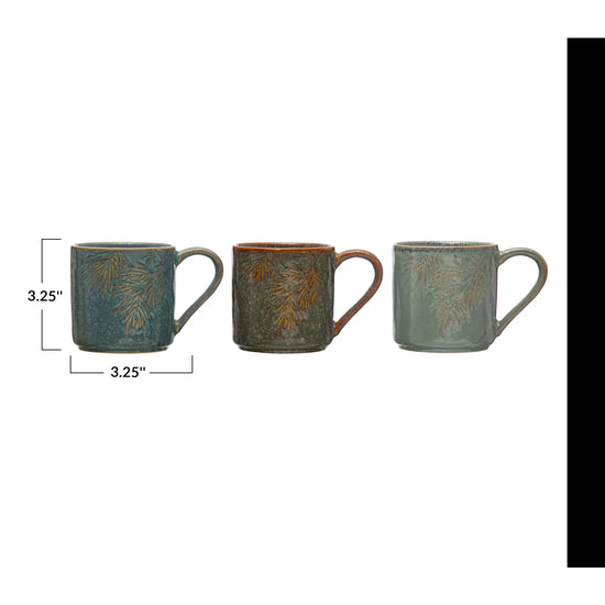 Pine Bough Stoneware Mug