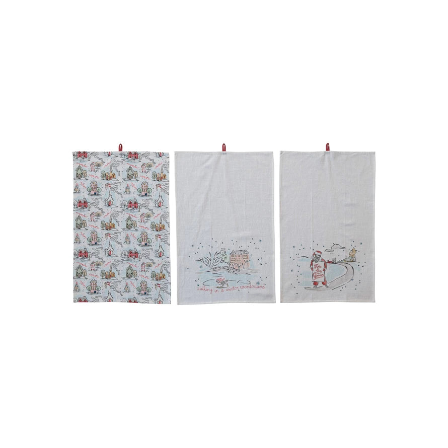 Holiday Cotton Printed Tea Towel