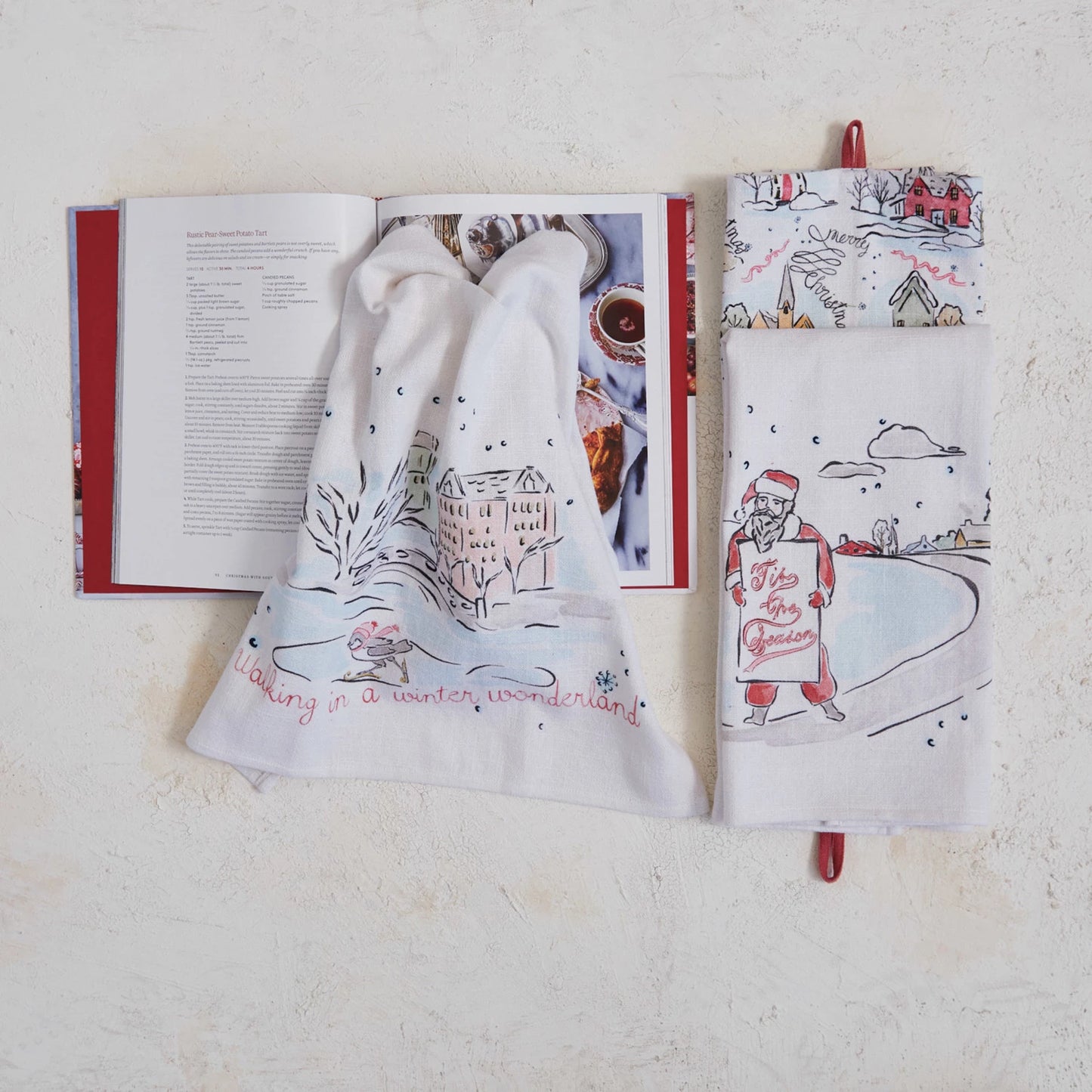 Holiday Cotton Printed Tea Towel